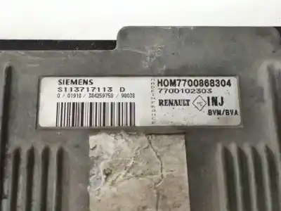 Автозапчасти б/у блок управления двигателем за renault megane i scenic (ja0) r3r722 ссылки oem iam s113717113  hom7700868304