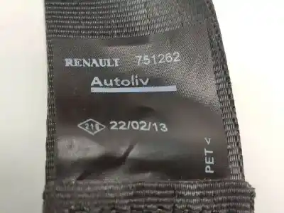 Peça sobressalente para automóvel em segunda mão cinto de segurança traseiro direito por dacia duster i k9k898 referências oem iam 751262  
