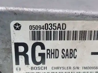 Автозапчасти б/у блок управления подушками безопасности за chrysler voyager (rg) enr ссылки oem iam 05094035ad  