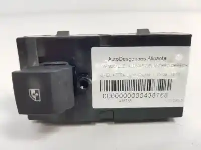 Second-hand car spare part right front power window switch for opel astra j lim. a16xer oem iam references 13301886