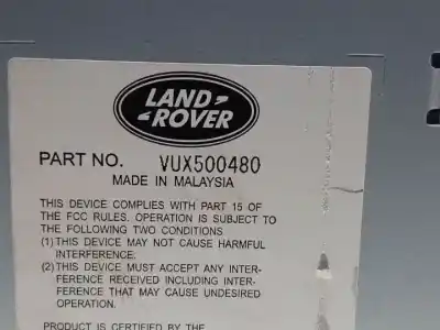 Second-hand car spare part audio system / radio cd for land rover range rover iii (l322) 3.0 d 4x4 oem iam references vux500480  
