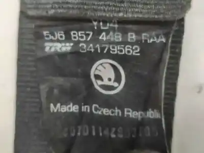 Автозапчасти б/у задний правый ремень безопасности за skoda fabia (5j2) dgp ссылки oem iam 5j6857448b  