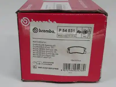 Pezzo di ricambio per auto di seconda mano pastiglie dei freni per mitsubishi montero (v20/v40) 4m40 riferimenti oem iam p54031  