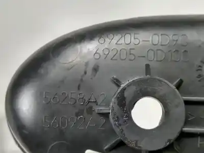 Автозапчастина б/у усередині передня права ручка для toyota yaris (ksp9/scp9/nlp9) 2szfe посилання на oem iam 692050d90  