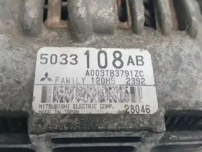 Gebrauchtes Autoersatzteil lichtmaschine zum chrysler pt cruiser (pt_) 2.4 oem-iam-referenzen 5033108ab  