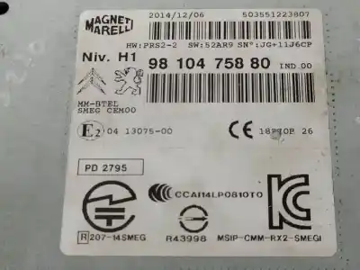 Автозапчастина б/у gps навігаційна система для citroen c4 cactus 9hp посилання на oem iam 9810475880  