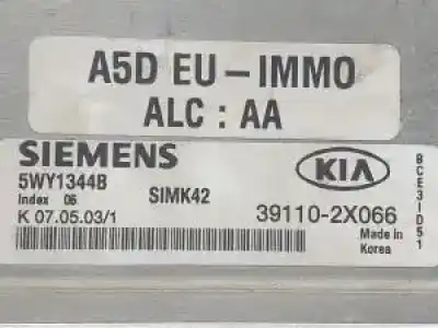 Second-hand car spare part ecu engine control for kia rio (dc) a5d oem iam references 5wy1344b  a5deuimmo