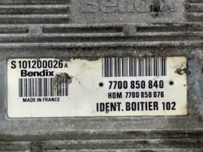 Second-hand car spare part ecu engine control for renault clio i fase i+ii (b/c57) e7j756 oem iam references s101200026a  hom7700850076