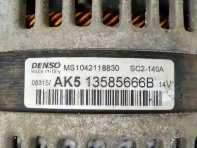 Автозапчастина б/у генератор для opel corsa e (x15) 1.4 turbo (08, 68) посилання на oem iam 1358566b  