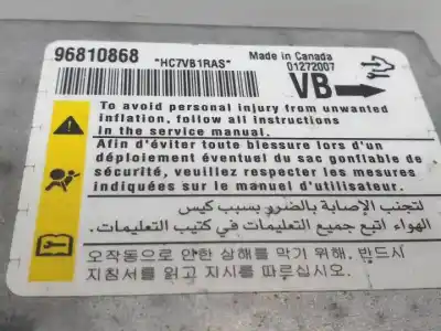 Автозапчастина б/у блок управління подушками безпеки для opel antara z20s1 посилання на oem iam 96810868   Автозапчастина б/у блок управління подушками безпеки для opel antara z20s1 посилання на oem iam 96810868