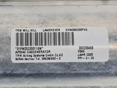 Автозапчастина б/у передня права подушка безопасности для land rover range rover iii (l322) 3.0 d 4x4 посилання на oem iam 30329846b  