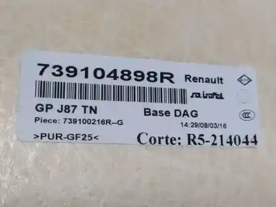 Автозапчастина б/у інтер'єрний дах для renault captur (j5al) k9k628 посилання на oem iam 739104898r  