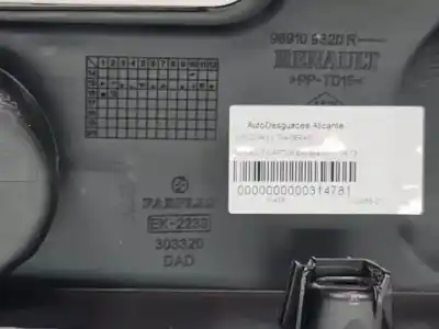 Автозапчастина б/у задні модинги для renault captur (j5al) k9k628 посилання на oem iam 969109320  