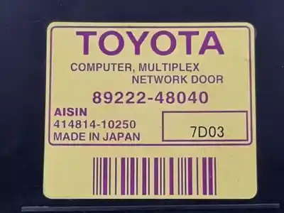 Peça sobressalente para automóvel em segunda mão módulo eletrônico por lexus rx (mcu/gsu/mhu3) 3mzfe referências oem iam 41481410250  