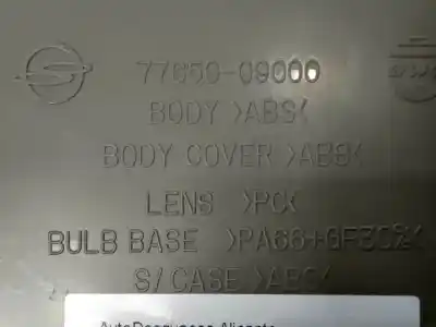 Автозапчастина б/у внутрішне світло для ssangyong kyron d/d20dt посилання на oem iam 77650090002  