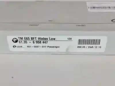 Second-hand car spare part comfort module for bmw serie 7 (e65/e66) n57d30b oem iam references 6958447  