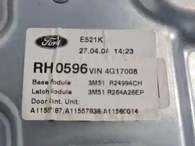 Автозапчастина б/у регулятор скла заднього правого для ford focus c-max (cap) d-g8da посилання на oem iam 3m51r045h22b  