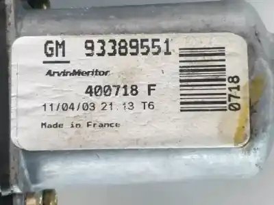 Second-hand car spare part driver left window regulator for opel meriva z18xe oem iam references 93362661  