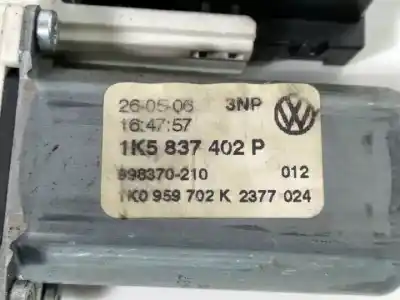 Автозапчастина б/у регулятор переднього правого скла для volkswagen jetta (1k2) bkc посилання на oem iam 992729105  