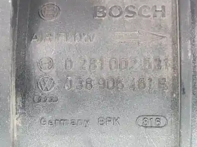 Автозапчастина б/у витратомір повітря для volkswagen jetta (1k2) bkc посилання на oem iam 0281002531  