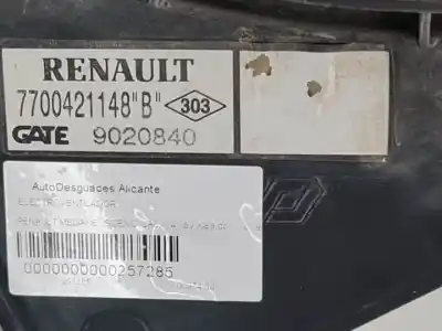 Автозапчастина б/у електро вентилятор для renault megane i scenic (ja0) k7m702 посилання на oem iam 7700421148  