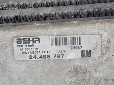 Second-hand car spare part intercooler for opel combo z17dth oem iam references 24466787  