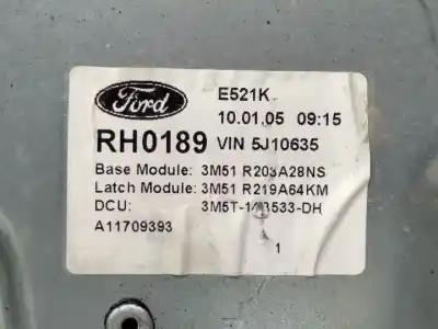 Автозапчасти б/у регулятор стекла переднего правого за ford focus c-max (cap) qqdb ссылки oem iam 3m51r203a28  5wk11573l