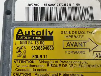 Peça sobressalente para automóvel em segunda mão centralina de airbag por peugeot 206 berlina xs referências oem iam 550541500  9636894080