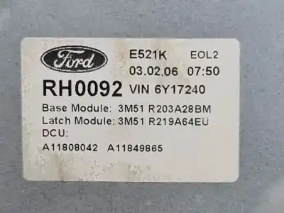 Автозапчасти б/у регулятор стекла переднего правого за ford focus c-max (cap) g6da ссылки oem iam 3m51r203a28bm  