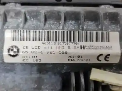 Tweedehands auto-onderdeel multifunctioneel display voor bmw serie 7 (e65/e66) n62b44 oem iam-referenties 65826921526  