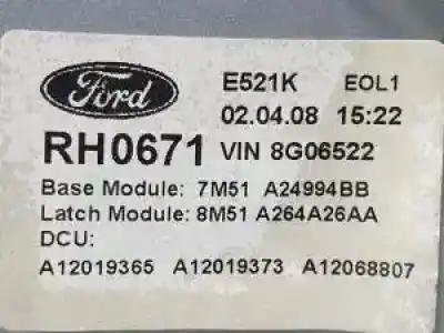 Peça sobressalente para automóvel em segunda mão elevador de vidros traseiro direito por ford focus lim. (cb4) kkda referências oem iam 4m51a045h22b  996986105