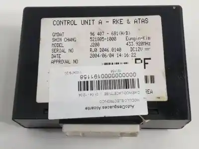 Tweedehands auto-onderdeel elektronische module voor daewoo lacetti l14 oem iam-referenties 5218051000