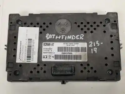 Peça sobressalente para automóvel em segunda mão display gps / multimídia por nissan pathfinder (r51) 2.5 dci diesel cat referências oem iam 28091ep00a  