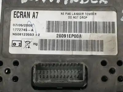 Peça sobressalente para automóvel em segunda mão display gps / multimídia por nissan pathfinder (r51) 2.5 dci diesel cat referências oem iam 28091ep00a  