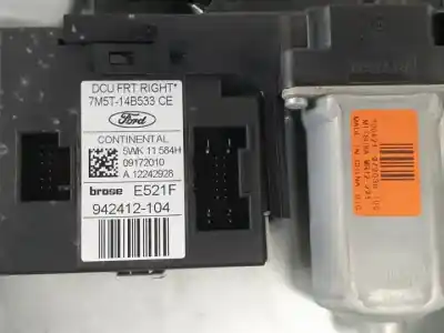 Second-hand car spare part passenger side right window regulator for ford kuga (cbv) txda oem iam references 979038100  7m51r203a28dc