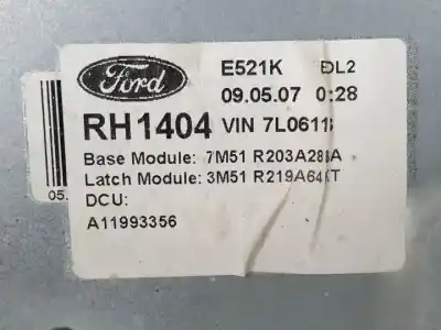 Автозапчасти б/у регулятор стекла переднего правого за ford c-max (cb3) aoda ссылки oem iam 7m51r203a288a  3m51r219a64kl