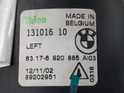 Second-hand car spare part left fog light for bmw x5 (e53) m57d30 oem iam references 13101610  