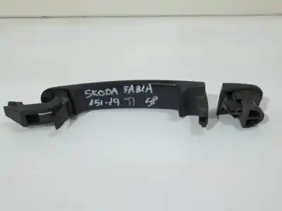 Автозапчастина б/у завнішня ручка задня ліва для skoda fabia (6y2/6y3) 1.4 tdi cat (amf) посилання на oem iam 3b0837207  