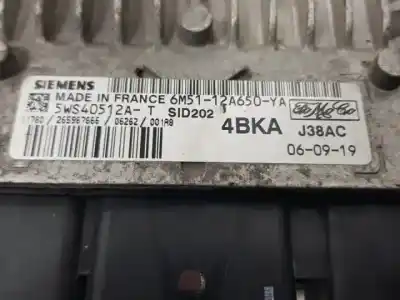 Second-hand car spare part ecu engine control for ford focus c-max (cap) d-kkda oem iam references 5ws40512a  4bkaj38ac