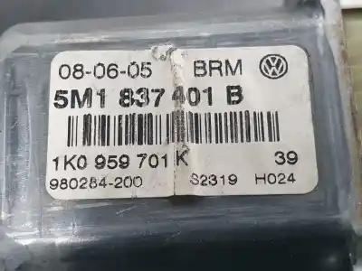 Pezzo di ricambio per auto di seconda mano alzacristalli anteriore sinistro per volkswagen golf plus (5m1) bkc riferimenti oem iam 5m1837401b  