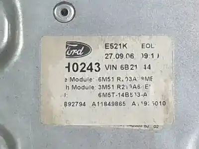 Автозапчастина б/у регулятор переднього правого скла для ford focus c-max (cap) d-kkda посилання на oem iam 6m51r203a28me  