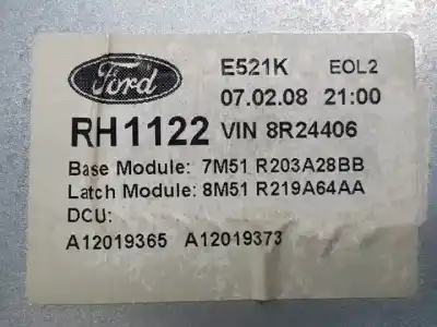 Second-hand car spare part passenger side right window regulator for ford c-max (cb3) kkda oem iam references e521k  
