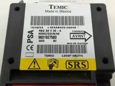Peça sobressalente para automóvel em segunda mão centralina de airbag por citroen c3 kfv(tu3jp) referências oem iam 9651927580  