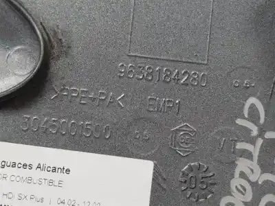 Second-hand car spare part outer fuel cap for citroen c3 8hz oem iam references 9638184280  