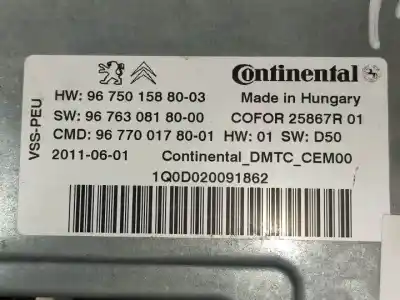 Автозапчасти б/у блок управления пуск/стоп за citroen c3 picasso 9h06 ссылки oem iam 967501588003  25867r01