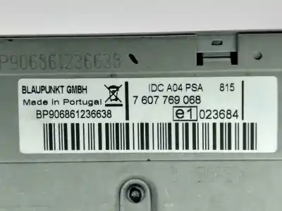 Second-hand car spare part audio system / radio cd for peugeot 307 cc (s2) rfk oem iam references 9662413277  7607769068