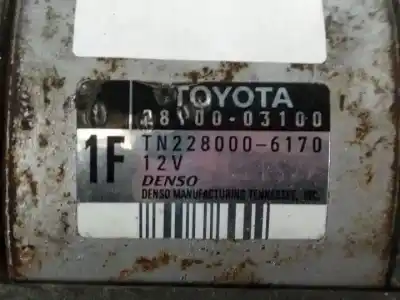 Second-hand car spare part starter motor for toyota camry (v10) 5sfe oem iam references 2280006170  