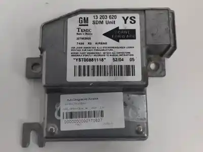 Peça sobressalente para automóvel em segunda mão centralina de airbag por opel meriva d-z17dth referências oem iam 327963935