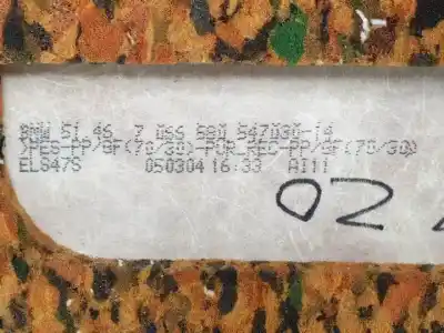 Second-hand car spare part parcel shelf for bmw 5 (e60) 520 i oem iam references 5146705680  