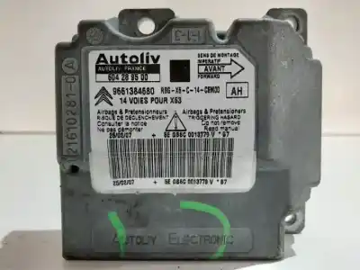 Peça sobressalente para automóvel em segunda mão centralina de airbag por citroen c6 (td_) 3.0 v6 referências oem iam 604289500